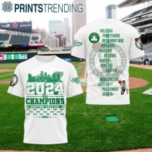 2024 Boston Celtics NBA Champions 18 Times Boston's City Skyline 3D Shirts 1 4