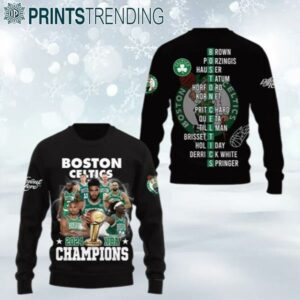 2024 Boston Celtics NBA Champions 18 Times Ugly Sweater Ugly Sweater Ugly Sweater