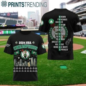 2024 NBA Champions Boston Celtics 3D T Shirt 1 4