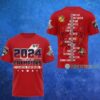 2024 NHL Stanley Cup Champions Florida Panthers 5 Stars 3D Shirt 3 3