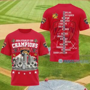 2024 Stanley Cup Champions Florida Panthers 3D Shirt 1 1