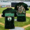 23 24 NBA Atlantic Division Champions Boston Celtics 3D T Shirt 2 5