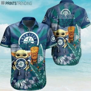 Baby Yoda Seattle Mariners Hawaiian Shirt Aloha Shirt Aloha Shirt