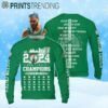Boston Celtics 18 Times NBA Champions 2024 Boston City Skyline Ugly Christmas Sweater Ugly Ugly