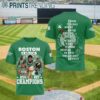 Boston Celtics 2024 Champions 18 Times Team Portrait 3D Shirt 2 5
