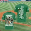 Boston Celtics 2024 Champions 18 Times Team Portrait 3D Shirt 3 6