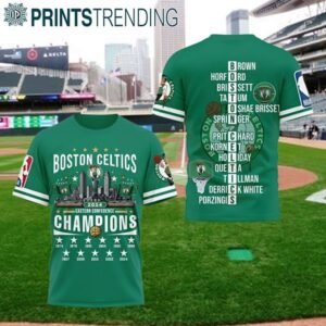 Boston Celtics 2024 Eastern Conference Champions 3D T Shirt 1 4