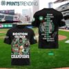 Boston Celtics 2024 NBA Champions 18 Times Team Portrait Shirt 3D 1 4