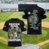 Boston Celtics 2024 NBA Champions 18 Times Team Portrait Shirt 3D 2 5