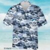 Busch Light Hawaiian Shirt Sea Island Pattern Aloha Shirt Aloha Shirt