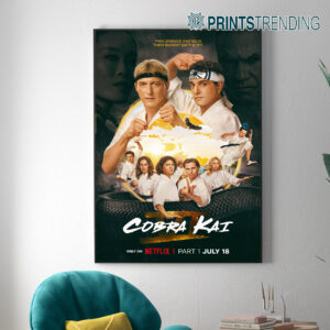 Cobra Kai Season 6 Poster Movie 2024 Wall Art Canvas