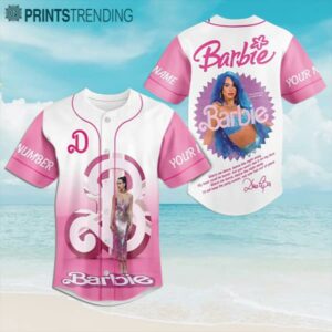 Custom Name Barbie Dance The Night A Way Baseball Jersey Aloha Shirt Aloha Shirt 1