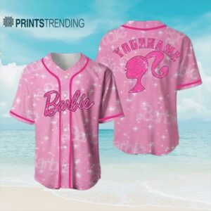 Custom Name Barbie Movie Baseball Jersey Aloha Shirt Aloha Shirt 1