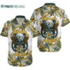 Green Bay Packers NFL Skull And Flower Pattern Metallica Hawaiian Shirt Hawaaian Shirt Hawaaian Shirt