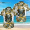 Green Bay Packers NFL Skull And Flower Pattern Metallica Hawaiian Shirt Hawaaian Shirts Hawaiian Shirts