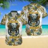 Green Bay Packers NFL Skull And Flower Pattern Metallica Hawaiian Shirt Hawaiian Hawaiian