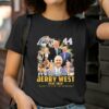 Jerry West 44 Los Angeles Lakers 1938 2024 Thank You For The Memories Signature shirt 2 T Shirt