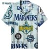 MLB Mariners Hawaiian Shirt Logo History Seattle Mariners Gifts Hawaaian Shirt Hawaaian Shirt