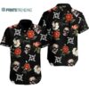 Metallica Skull And Flowers Hawaiian Shirt Hawaaian Shirt Hawaaian Shirt