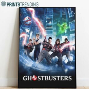 Movie Ghostbusters Poster Canvas Wall Decor Printed Aloha