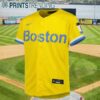 Nike Boston Red Sox City Connect Yellow Jersey 2 5