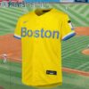 Nike Boston Red Sox City Connect Yellow Jersey 3 6