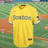 Official MLB Boston Red Sox Yellow Jersey 3 6