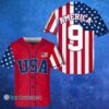 Personalized Ultra Maga Trump America 4th Of July Baseball Jersey Shirt