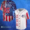 President Donald Trump Cool Patriotic America July Fourth Baseball Jersey