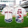 Red Sox Japanese Jersey 2024 Giveaway 1 4