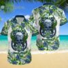 Seattle Seahawks NFL Skull And Flower Pattern Metallica Hawaiian Shirt Hawaiian Hawaiian