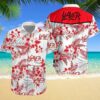 Slayer Band White And Red 2024 Summer Hawaiian Shirt Hawaiian Hawaiian