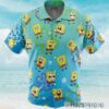 SpongeBob Pattern Button Up Hawaiian Shirt Aloha Shirt Aloha Shirt