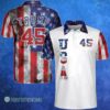 USA Donald Trump 45 Pro Trump Smoke American Flag Baseball Jersey