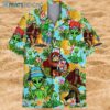 Bigfoot and Alien Hawaiian Shirt for Men Women Hawaiian Hawaiian