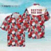 Boston Red Sox Hibiscus Flower Hawaiian Shirt Aloha Shirt Aloha Shirt