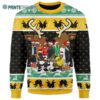 Christmas Wu Tang Clan Yellow Green Black Knitting Pattern Ugly Christmas Sweater 2 2