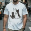 Halloween Ghost Cat Shirt Black Cat Lover 2 Men Shirt