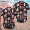 Horror Characters Button Shirt Halloween Movie Hawaiian Shirt Hawaaian Shirts Hawaiian Shirts