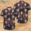 Horror Characters Button Shirt Halloween Movie Hawaiian Shirt Hawaiian Hawaiian