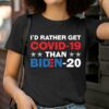 Id Rather Get Covid 19 Than Biden 20 Products from Biden 2024 Shirt 2 T Shirt