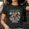 John Cena 23 Years Of WWE 2002 2025 Never Give Up Thank You For The Memories Shirt 2 T Shirt