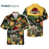 Jurassic Park Dinosaur Tropical Floral Hawaiian Shirt Hawaaian Shirtss Hawaaian Shirt