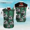 Jurassic Park Symbol Palm Leaves Green Hawaii Shirt Aloha Shirt Aloha Shirt