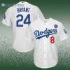 LA Dodgers Kobe Bryant 24 Baseball Jersey 2 3