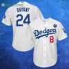 LA Dodgers Kobe Bryant 24 Baseball Jersey 4 3