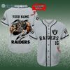 Las Vegas Raiders Baseball Jersey NFL Gifts Custom Name and Number 2 3