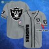 Las Vegas Raiders Custom Name Baseball Jersey 4 3