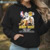 Los Angeles Lakers Nba Jerry West The Logo 1938 2024 Thank You For The Memories Signature Shirt Hoodie Hoodie