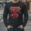 Marvel Deadpool Drawing Sword Action Pose Shirt 4 Long Sleeve